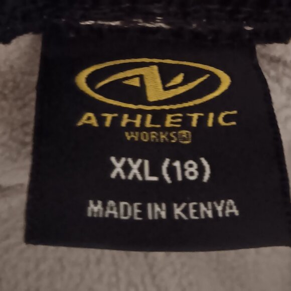 Athletic Works Fleece Pants Boys XXL (18) Gray / Black - Picture 4 of 5